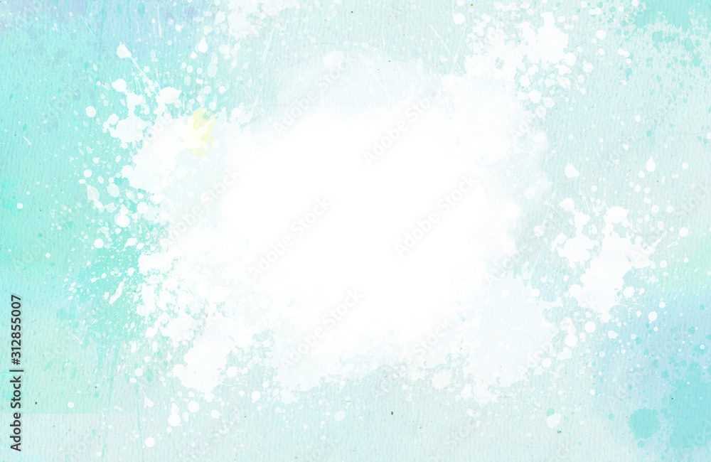 Soft pastel blue watercolor background Soft pastel blue watercolor background