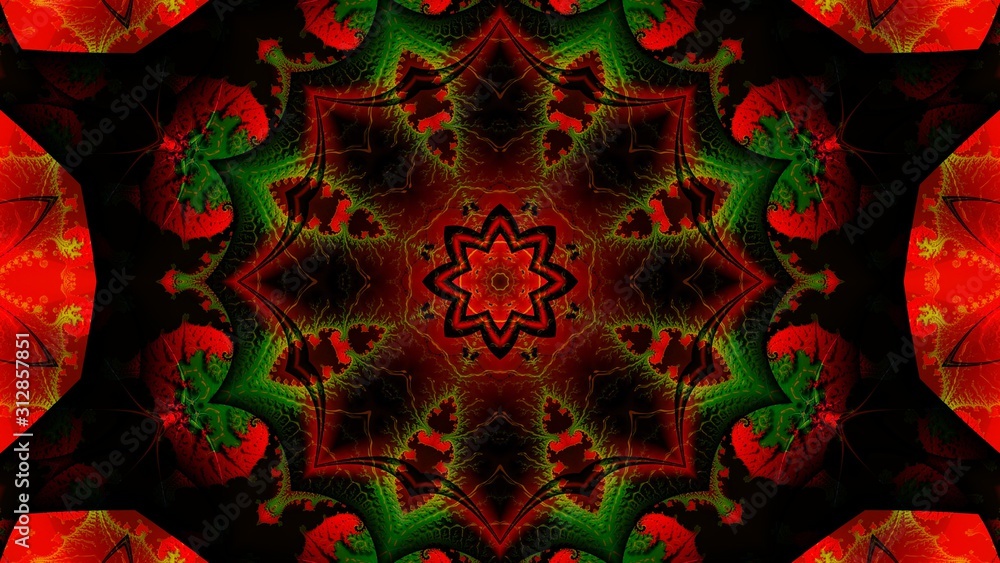 Kaleidoscope Mandala Art Design Abstract Background Kaleidoscope Mandala Art Design Abstract Background