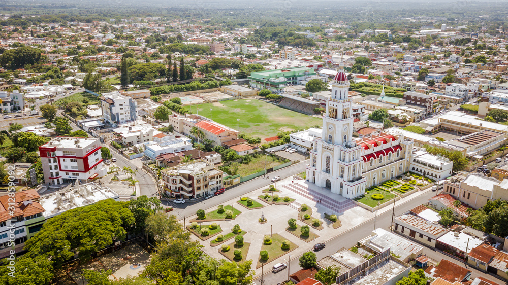 Panorama Iglesia Moca, Republica Dominicana Stock Photo | Adobe Stock