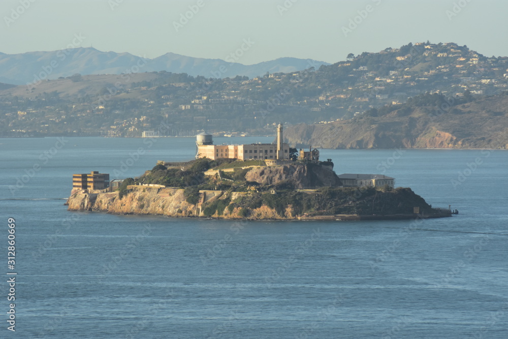 Alcatraz From Coit Tower