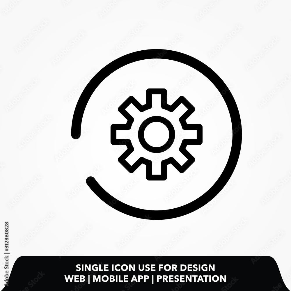 Setting button icon vector, Tools, Cog, Gear Sign Isolated on white background. Help options account concept. Setting button icon vector, Tools, Cog, Gear Sign Isolated on white background. Help options account concept.