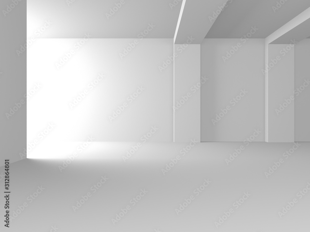Futuristic White Architecture Design Background Futuristic White Architecture Design Background