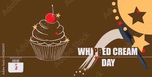 Postcard Whipped Cream Day