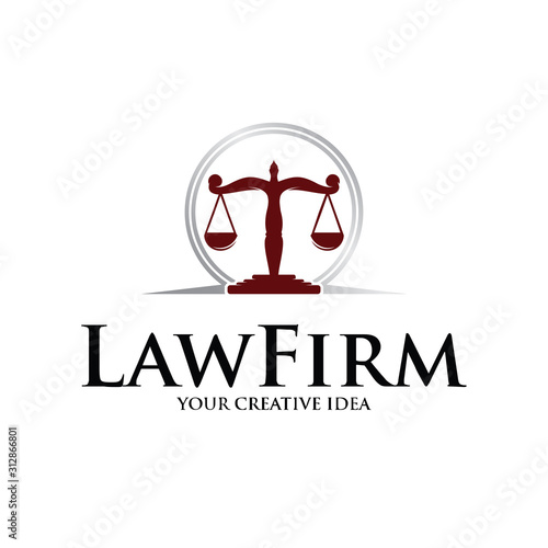 Law Firm Logo, Lawyers Logo Vector Template