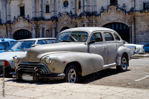 Classic american car on the streets of Havana in Cuba © rudiernst