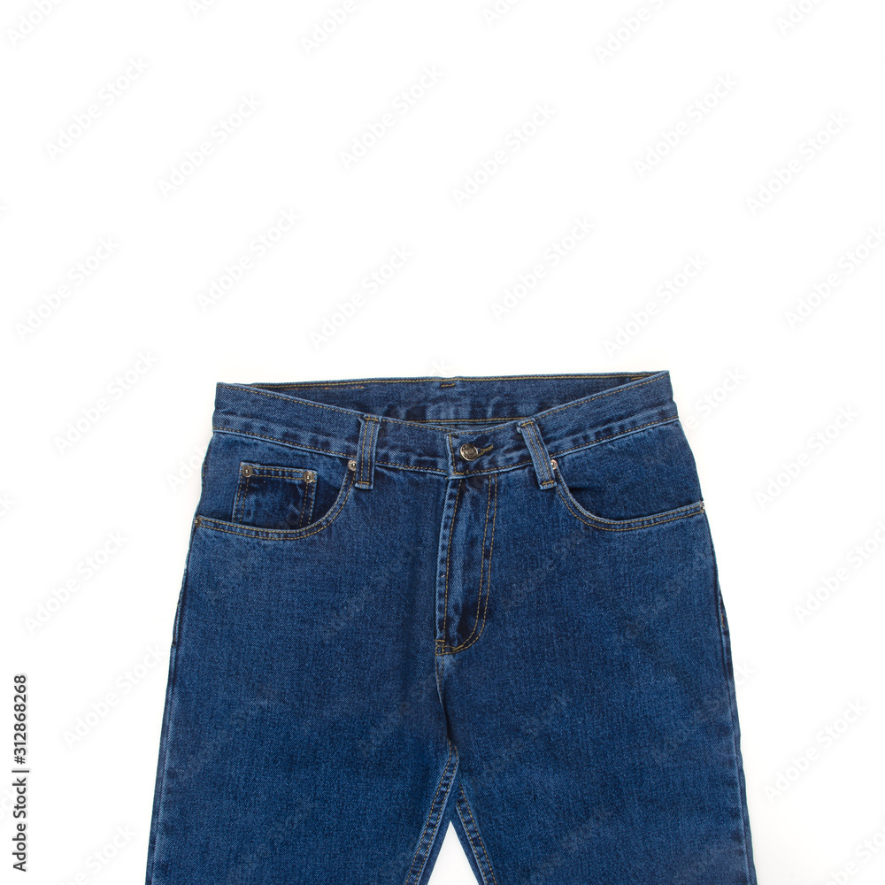 jean or blue jeans with concept on white background new. jean or blue jeans with concept on white background new.