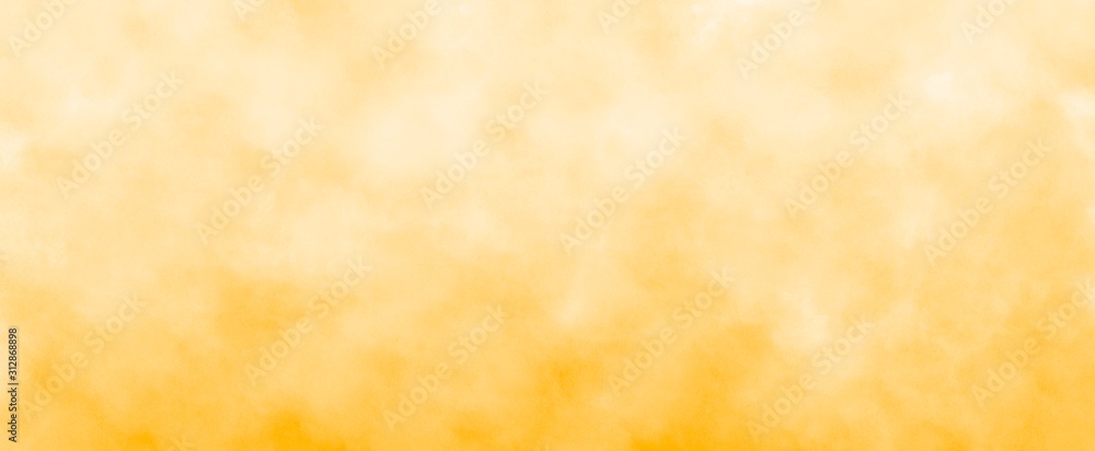 Fototapeta żółty streszczenie tło akwarela lub ilustracja papieru gradientu białego