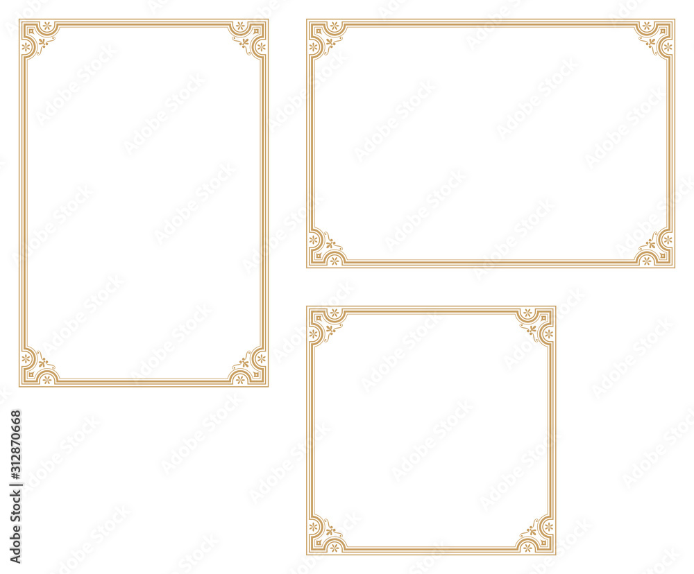 Decorative frame.A frame that gave a change in size to the same design.Good frame for a4 size paper.Certificate frame. Decorative frame.A frame that gave a change in size to the same design.Good frame for a4 size paper.Certificate frame.