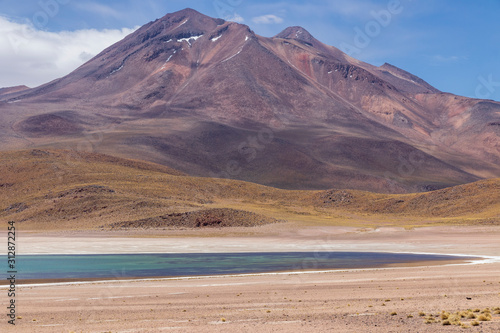 Laguna Miscanti near Atacama desert in Chile