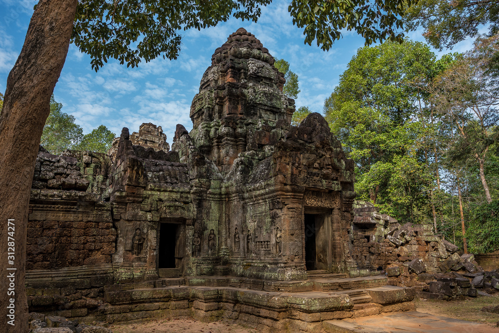 Naklejka premium Ta Som temple in Angkor Wat complex, Cambodia, Asia
