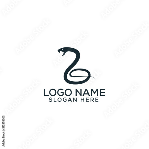 snake/snake logo design template full vector eps
