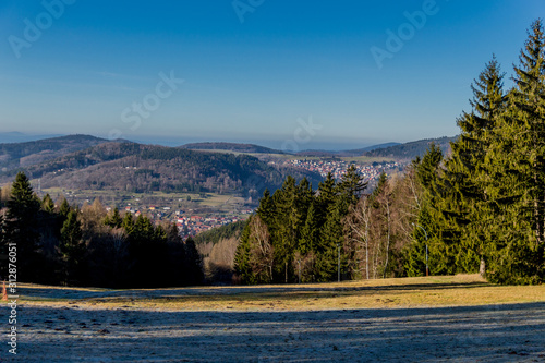 Kleine Wanderrunde am winterlichen Neujahrsmorgen rund um Ruppberg bei Zella-Mehlis - Thüringen/Deutschland photo