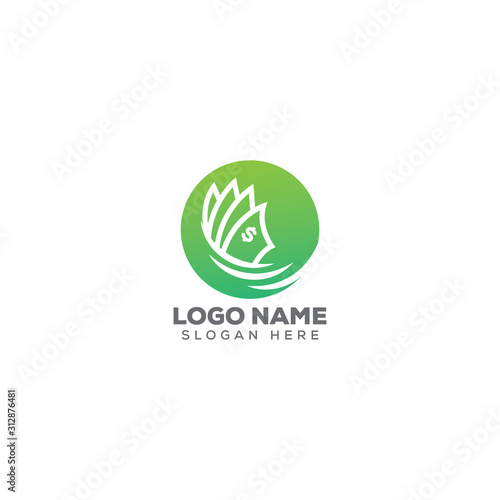 cash/dollar logo design template full vector 