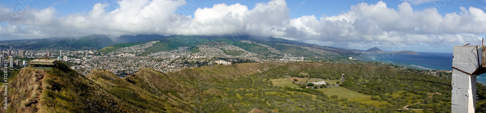 Obraz premium Diamond Head Crater