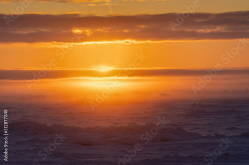 Sun Rise over the Bering Sea © Skookum Photography