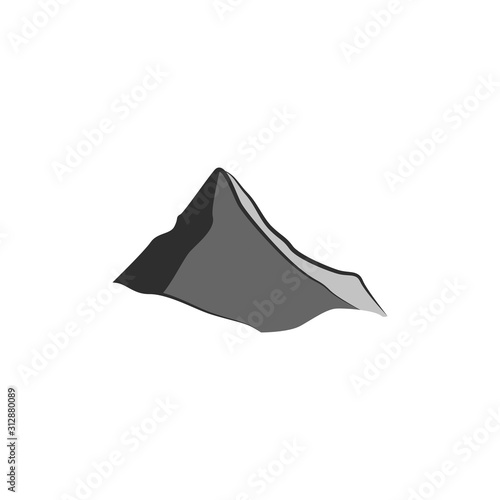 Mountain icon design template vector isolated