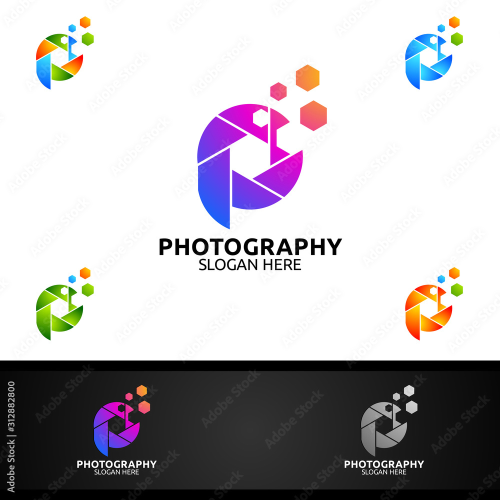 Abstract Camera Photography Logo
