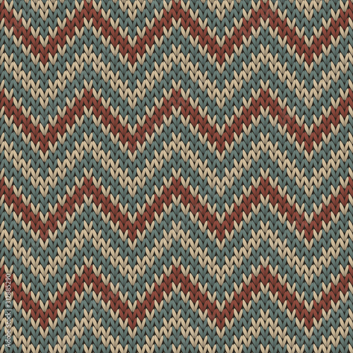 Modern chevron stripes knitting texture geometric 