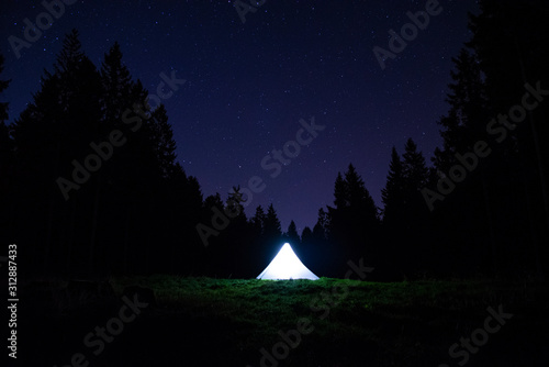 Zelten Nachthimmel Sternenhimmel © Guido