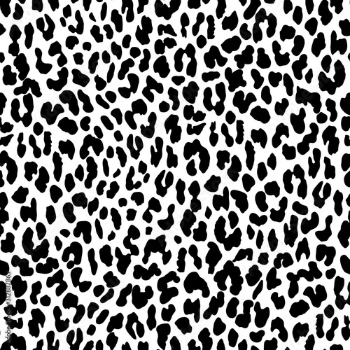 Seamless animal print with jaguar spots.