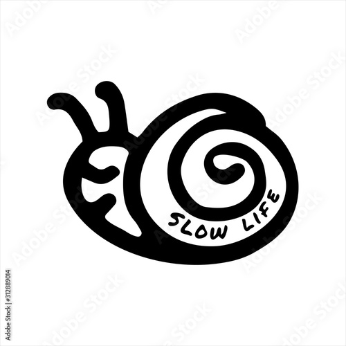 Snail with text 