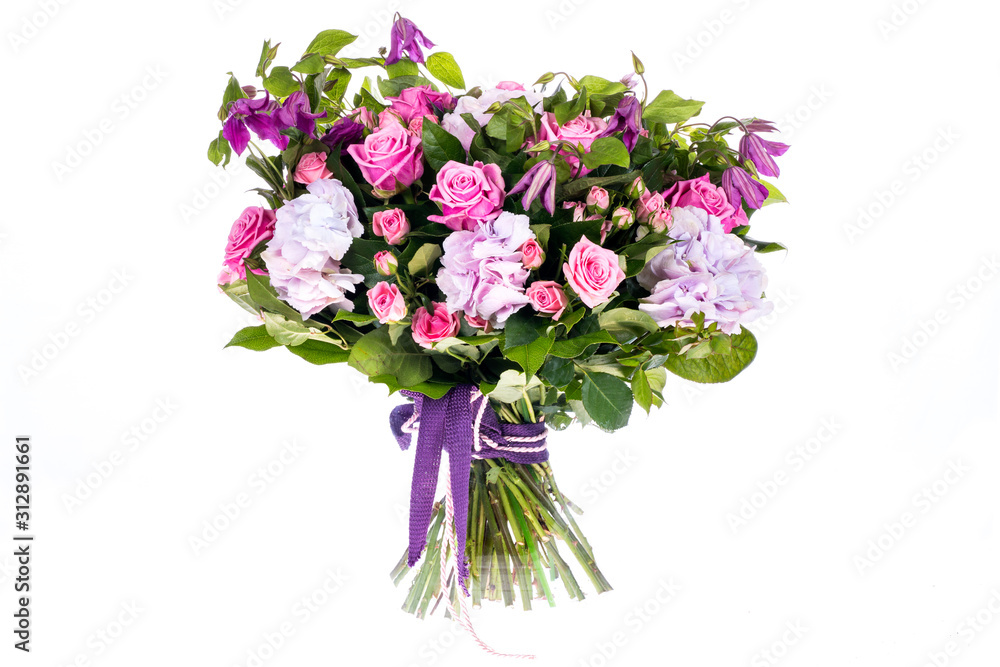 bouquet of flowers isolated on white background bouquet of flowers isolated on white background