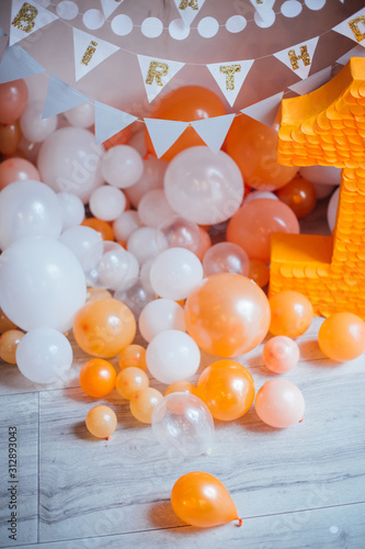 abstract background with balls