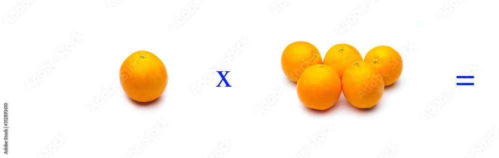 Sencillos problemas matemáticos de multiplicar con naranjas Sencillos problemas matemáticos de multiplicar con naranjas