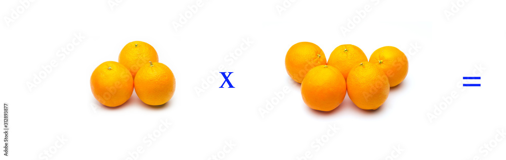 Sencillos problemas matemáticos de multiplicar con naranjas Sencillos problemas matemáticos de multiplicar con naranjas
