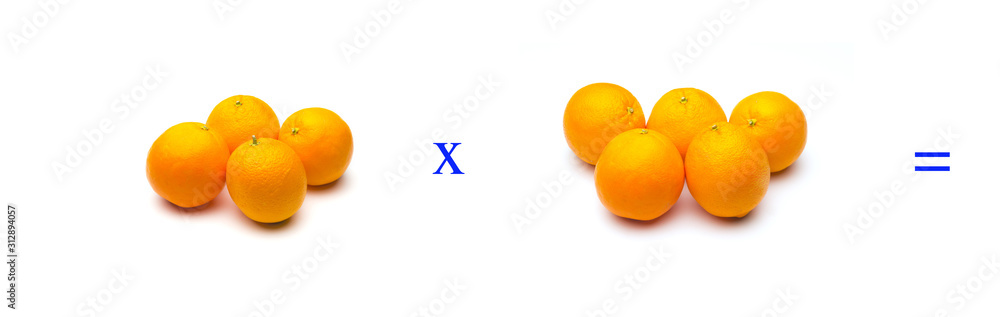 Sencillos problemas matemáticos de multiplicar con naranjas Sencillos problemas matemáticos de multiplicar con naranjas