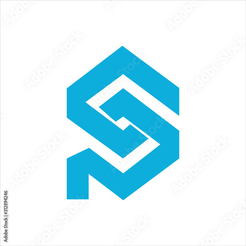initial letter sp or ps logo vector designs