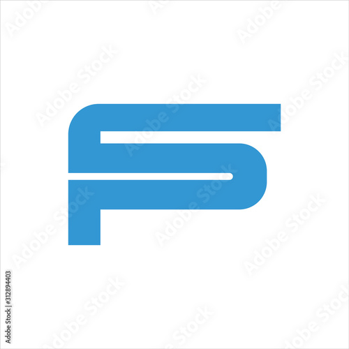 Initial letter sp or ps logo vector design templates