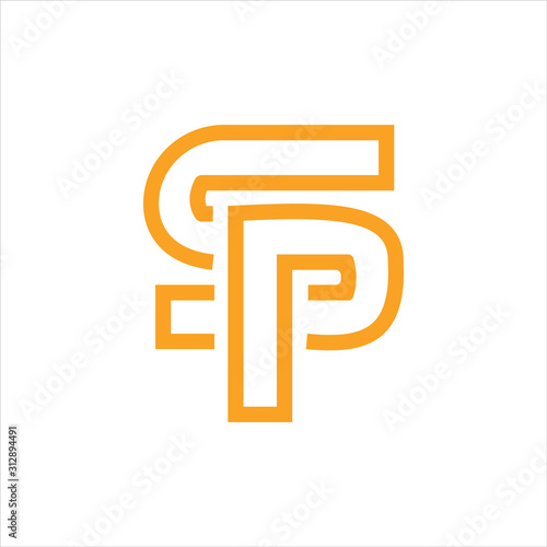 Initial letter sp or ps logo vector design templates