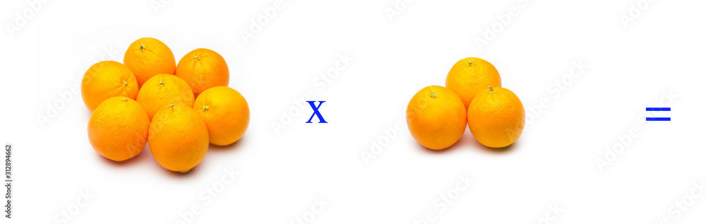 Sencillos problemas matemáticos de multiplicar con naranjas Sencillos problemas matemáticos de multiplicar con naranjas