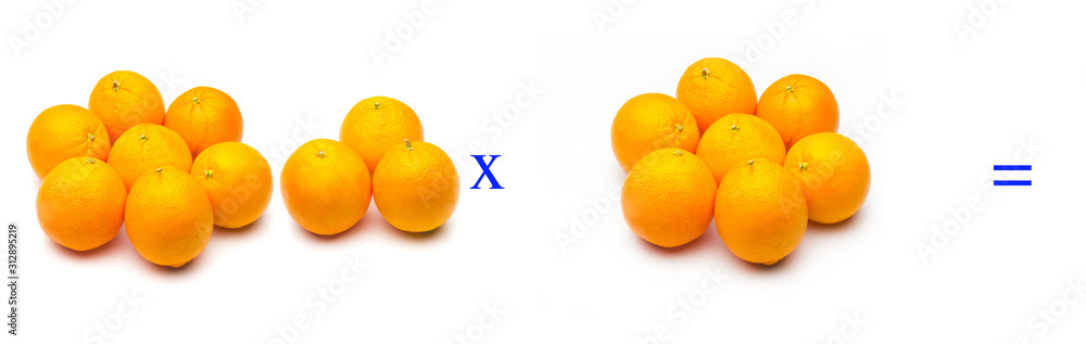 Sencillos problemas matemáticos de multiplicar con naranjas Sencillos problemas matemáticos de multiplicar con naranjas