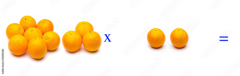 Sencillos problemas matemáticos de multiplicar con naranjas Sencillos problemas matemáticos de multiplicar con naranjas