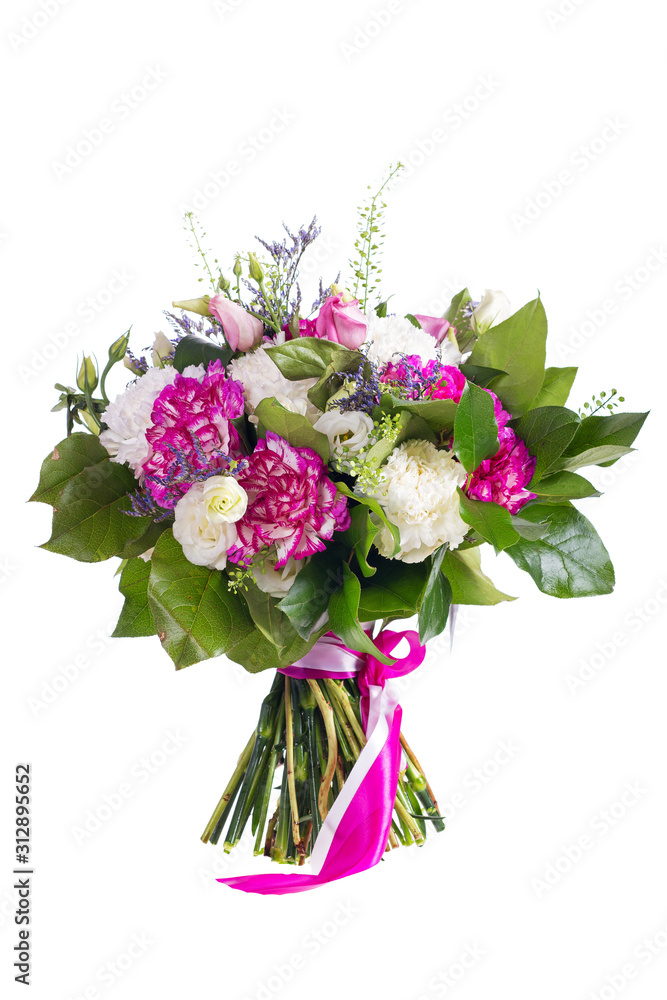 bouquet of flowers isolated on white bouquet of flowers isolated on white
