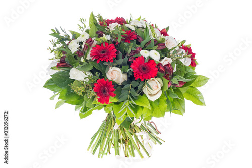 bouquet of flowers isolated on white
