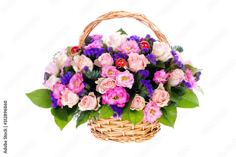 bouquet of flowers isolated on white bouquet of flowers isolated on white