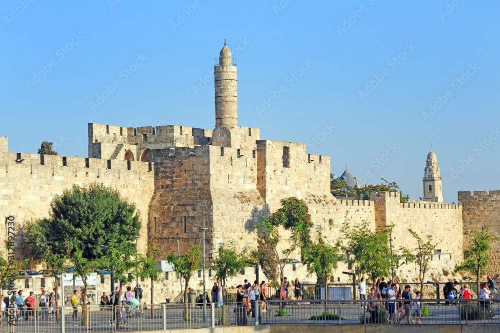 Israel January 2020 , Jerusalem, Old City, and Tower of David