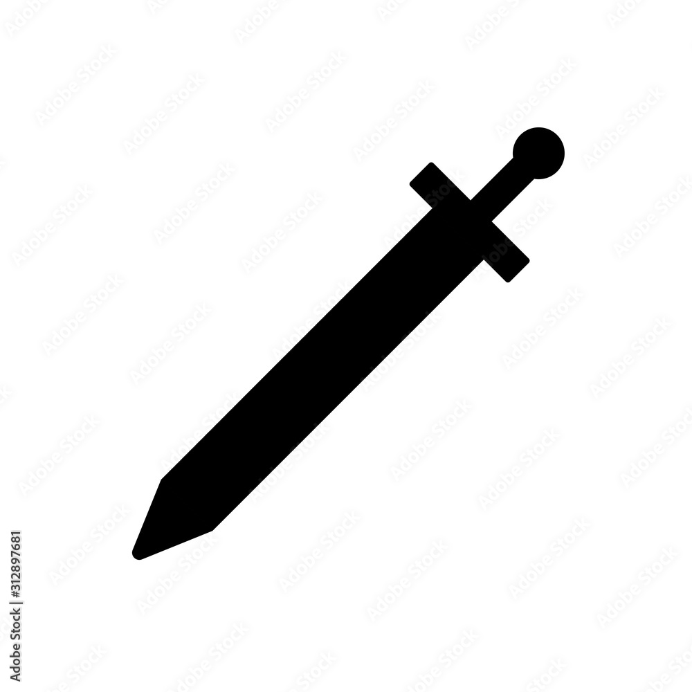 Sword outline icon. Symbol, logo illustration for mobile concept and web design. Sword outline icon. Symbol, logo illustration for mobile concept and web design.