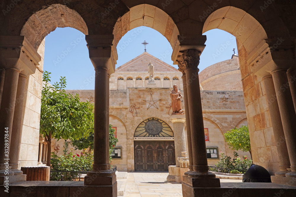 Palestine West Bank January 3,2020. The city of Bethlehem. The Church of the Nativity of Jesus Christ