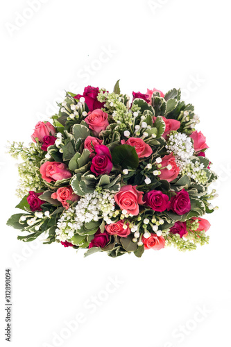 bouquet of flowers isolated on white