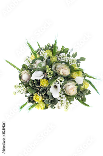 bouquet of flowers isolated on white