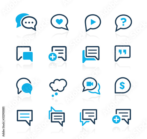 Bubble Icons // Azure Series - Vector icons for your digital projects.