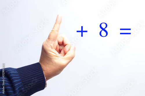 Simple mathematical operations with your hands
