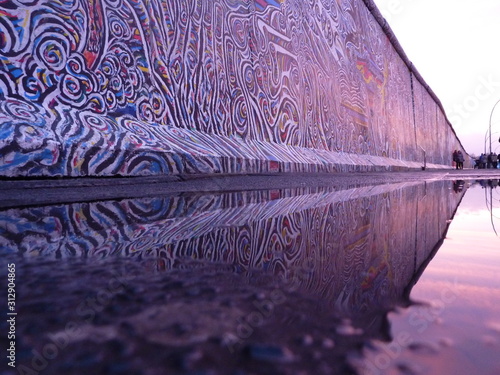 Est-Side-Gallery, Sonnenuntergang, Berlin