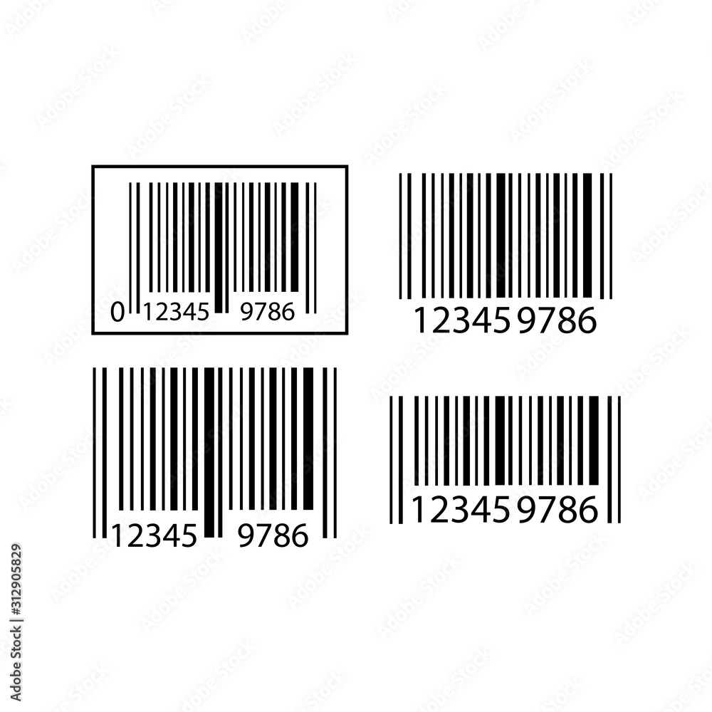 bar code icon vector bar code icon vector