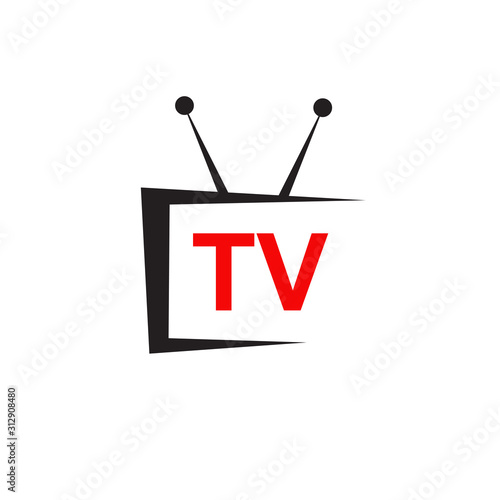 TV channel program icon logo design vector template