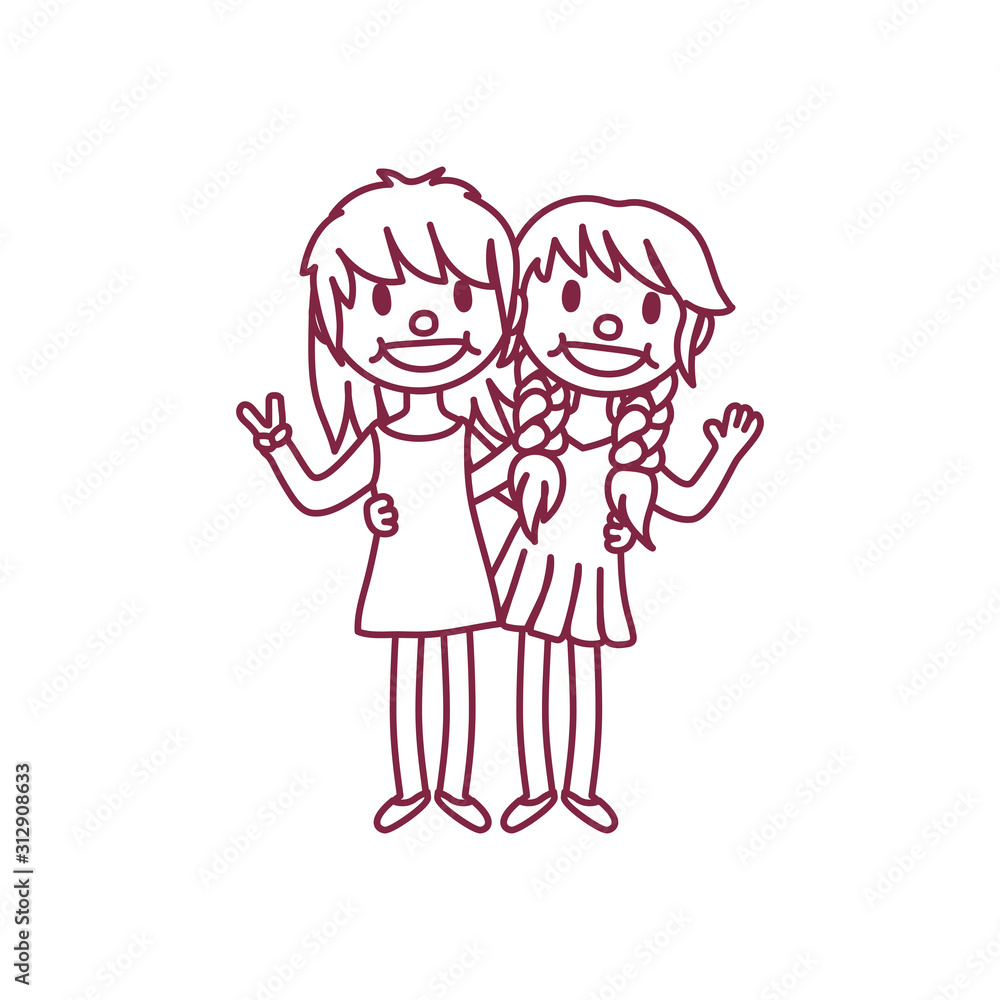 vector cute cartoon kids, child clipart vector cute cartoon kids, child clipart